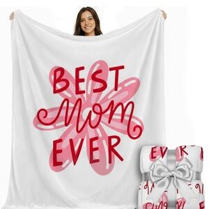 Best MOM Ever Fleece Throw